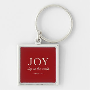 Porte-clés JOIE Psaume 98:4 Cadeau de Noël