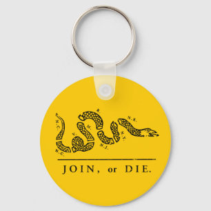 Porte-clés Join or Die - Libertarian