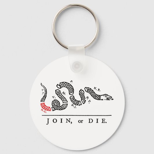 Porte-clés JOIN, ou DIE Caroline du Nord (Recto)