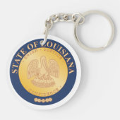 Porte-clés Joint d'état de la Louisiane - (Dos)