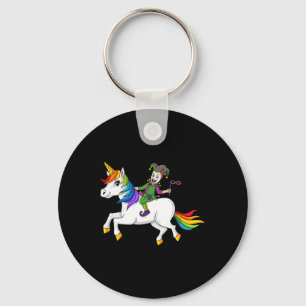 Porte-clés Joker équitation Unicorn Mardi Gras Fun Girls