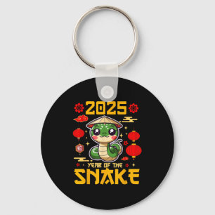 Porte-clés Joli 2025 Année du Serpent Bonne année chinoise