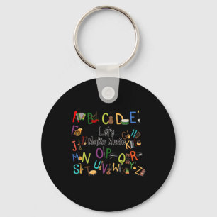 Porte-clés Joli Alphabet Conception Pour Enseignant Musique H