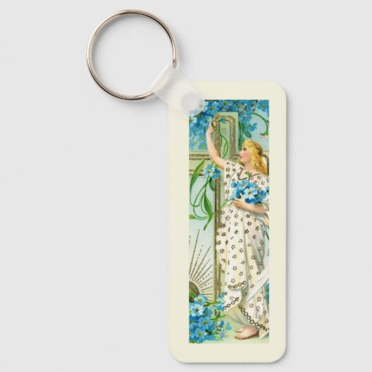 Porte-clés Joli Ange Ne M'oubliez Pas (Recto)