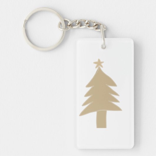 Porte-clés joli arbre de Noël (Devant)