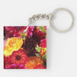 Porte-clés Joli arrangement de fleurs d'automne