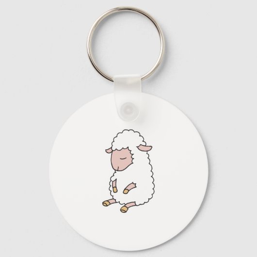 Porte-clés joli bébé agneau (Recto)