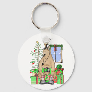 Porte-clés Joli cadeau Noël Sleepy Reindeer Enveloppant