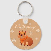 Porte-clés Joli capybara drôle (Recto)