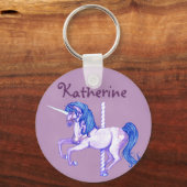 Porte-clés Joli Carousel Unicorn Art (Recto)