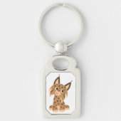 Porte-clés Joli Cartoon Prankish Lynx Porte - clé (Devant)