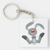 Porte-clés Joli Cartoon Rabbit Porte - clé acrylique (Devant)