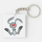 Porte-clés Joli Cartoon Rabbit Porte - clé acrylique (Dos)