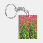 Porte-clés Joli champ de tulipes roses (Devant gauche)