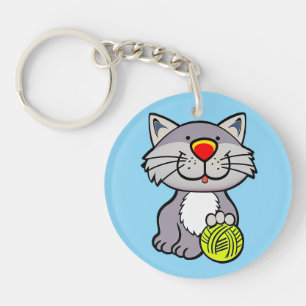 Porte-clés Joli chat de dessin animé