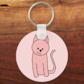 Porte-clés Joli Chat Rose (Recto)