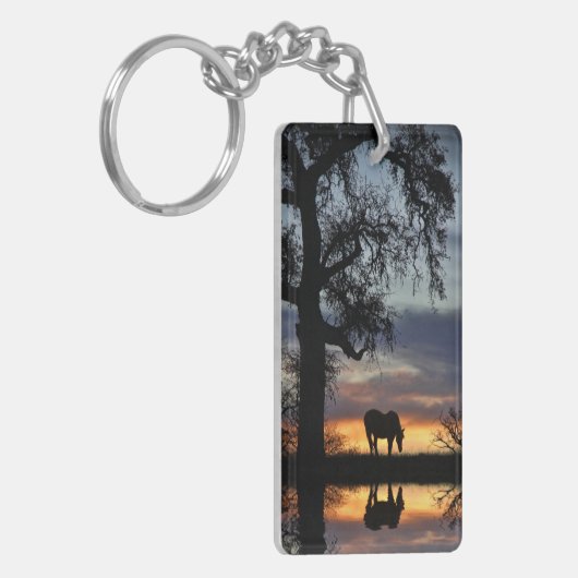 Porte-clés Joli cheval et eau (Devant gauche)