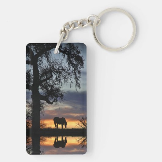 Porte-clés Joli cheval et eau (Dos)