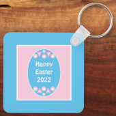 Porte-clés Joli Chien Chien Restant paisiblement Pâques Cadea (Verso)