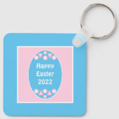 Porte-clés Joli Chien Chien Restant paisiblement Pâques Cadea (Dos)