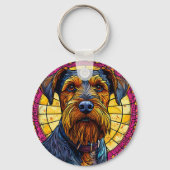 Porte-clés Joli chien de dessin animé (Verso)