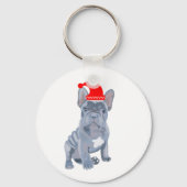 Porte-clés Joli chiot Bouledogue Français (Verso)