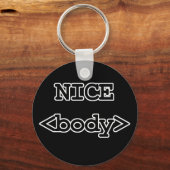 Porte-clés joli code html pour le corps (Recto)