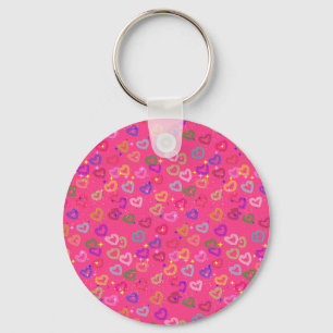 Porte-clés Joli cœur coloré