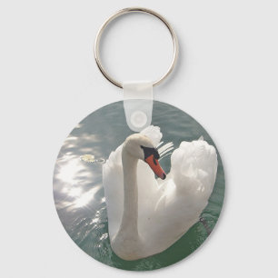 Porte-clés Joli cygne blanc