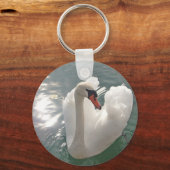 Porte-clés Joli cygne blanc (Recto)
