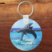 Porte-clés Joli dauphin dans la mer (Recto)