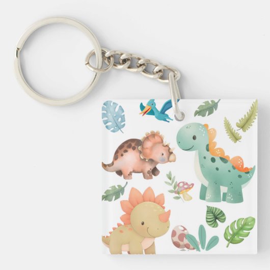 Porte-clés Joli Dinosaure (Devant)
