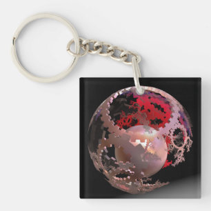 Porte-clés Joli en Cogs Rose
