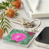 Porte-clés Joli En Fleur Rose (Devant Droit)