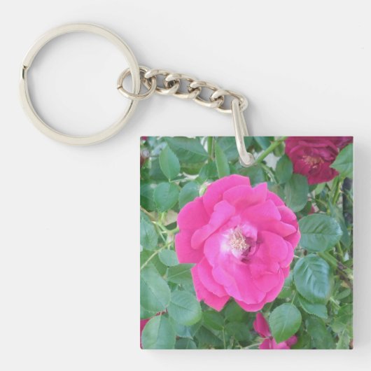 Porte-clés Joli En Fleur Rose (Devant)