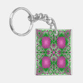 Porte-clés Joli en floral pourpre (Devant gauche)