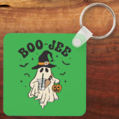 Porte-clés Joli fantôme boo avec café glacé (Verso)
