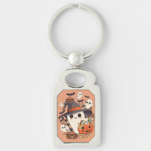 Porte-clés Joli fantôme de Halloween de style Kawaii