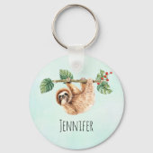 Porte-clés Joli fentes accroché à l'aquarelle vers le bas (Verso)