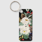 Porte-clés Joli Florals Porte - clé rectangle en aluminium (Recto)