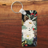 Porte-clés Joli Florals Porte - clé rectangle en aluminium (Recto)