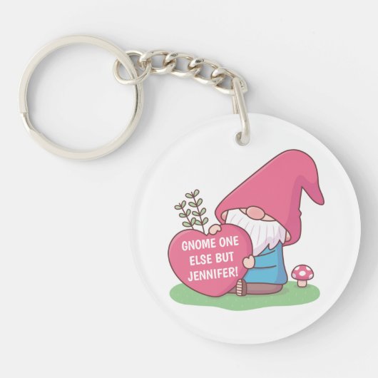Porte-clés Joli Gnome Rien D'autre Que Chéri Nom (Devant)