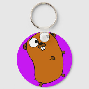 Porte-clés joli gopher personnalisable