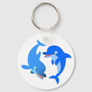 Porte-clés Joli Jouer Porte - clé de dauphins de dessin