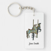 Porte-clés Joli Joyeux Parcours Carrousel Chevaux (Devant)