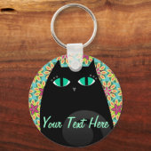 Porte-clés Joli Kitty noir (Recto)