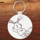 Porte-clés Joli lapin de Pâques Chilling out (Recto)