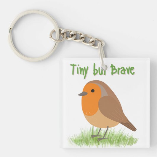 Porte-clés Joli Magnet Oiseau Robin (Devant)