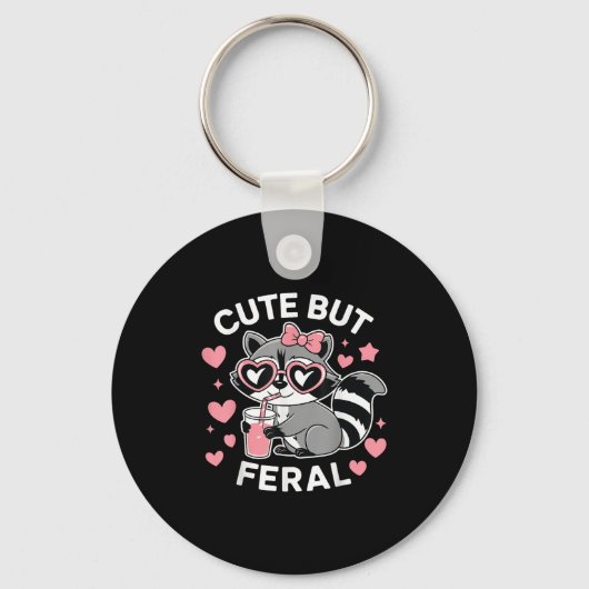 Porte-clés Joli Mais Feral Racoon Nk Gles Toddler Girls B (Recto)