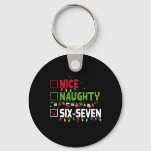 Porte-clés Joli Mauvais 67 Six Sept Noël Drôle 6 7 Meme